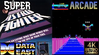 Super Astro Fighter Arcade  Data East 1981  4k Gameplay [upl. by Colinson]