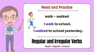 Regular and Irregular Verbs  KIDS Practice I ReadRepeatAnswer I with Teacher Jake [upl. by Inama35]