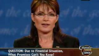 CSPAN Full Vice Presidential Debate with Gov Palin and Sen Biden [upl. by Yelkrab]