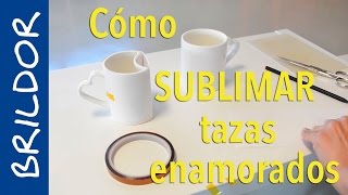 Cómo sublimar juego de tazas corazón [upl. by Aicnelev]