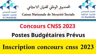 inscription concours cnss 2023 [upl. by Parke]