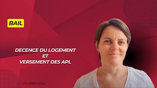 Logement décent et APL [upl. by Ecam710]