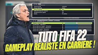 FIFA 22  COMMENT AVOIR UN GAMEPLAY RÉALISTE EN CARRIÈRE MANAGER [upl. by Chatwin412]