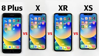 iPhone 8 Plus vs X vs XR vs XS SPEED TEST in 2022  2023  Which Should You Buy Now [upl. by Micro565]