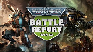 Tau vs Imperial Knights Warhammer 40k 10th Edition Battle Report Ep 81 [upl. by Harry]