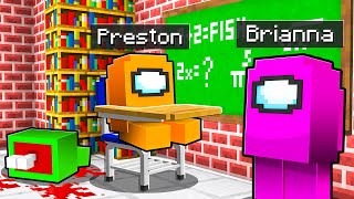 I Sent Baby Preston to AMONG US Minecraft School sus [upl. by Cibis518]