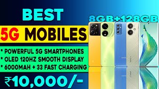 Top 5 Powerful 5G Smartphones Under 10000 in 2024  BGMI Gaming Phones  Best 5g Phone Under 10000 [upl. by Atinra]