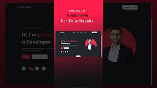 How To Make A Portfolio Website Using HTML CSS JS  Complete Responsive Website Design [upl. by Rafe]