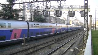 1 train TGV Lyria POS 441618 trains TER10 trains TGV [upl. by Ridinger]