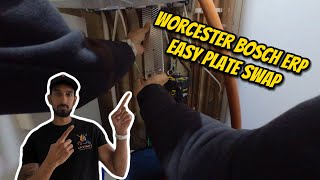 Worcester Bosch ERP Plate Heat Exchanger Replacement Made Easy [upl. by Merat]