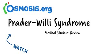 PraderWilli Syndrome Osmosis Study Video [upl. by Naloc]