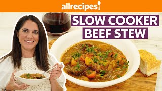 How to Make Slow Cooker Beef Stew  Get Cookin  Allrecipes [upl. by Meeharb]