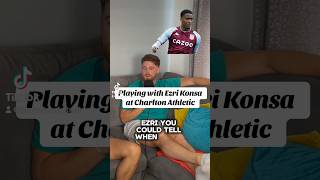 Playing with Ezri Konsa⚽️ konsa astonvilla charlton shorts soccerpodcast brentford football [upl. by Thoer634]