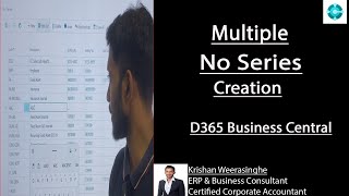 Multiple No Series Creation  D365 Business Central [upl. by Nnylyahs]