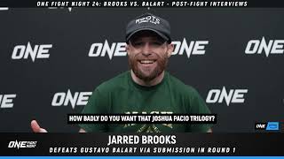 Jarred Brooks ecstatic after claiming ONE Interim Flyweight Championship  ONE Championship [upl. by Tiga202]