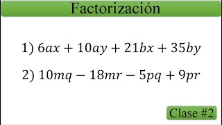 💥FACTORIZACIÓN 03 Agrupación de Términos🚀 [upl. by Merell]