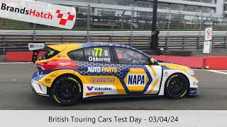 2024 BTCC Brands Hatch Test Day [upl. by Korwun265]