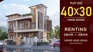 40x30 East Facing Duplex house 40x25E constructionkannada [upl. by Eerok]