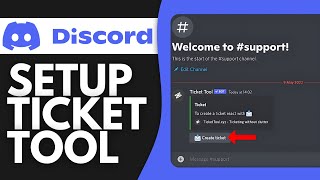 How To Setup Ticket Tool Bot In Your Discord Server 2024 [upl. by Naryk993]