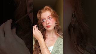 Trying the viral YSL brown mascara… redheads 🤎 brown mascara makeup [upl. by Retsevel]