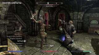 Skyrim  Killing General Tullius  Stormcloak Ending [upl. by Cedric214]