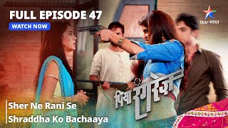 FULL EPISODE 47  Piya Rangrezz  Sher Ne Rani Se Shraddha Ko Bachaaya  पिया रंगरेज़ starbharat [upl. by Elliot]