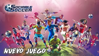 NUEVO JUEGO DE FUTBOL ARCADE CON MODO ONLINE MULTIJUGADOR Y MAS EN SOCIABLE SOCCER 24 [upl. by Bekah487]