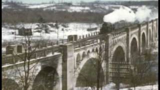 DLampW Steam Locomotives over the LackawannaDelaware River Viaduct [upl. by Eelyah395]