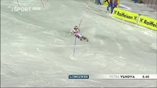 Petra Vlhová Schladming Slalom 1kolo 1miesto 1112022 Full HD [upl. by Ylebmik]