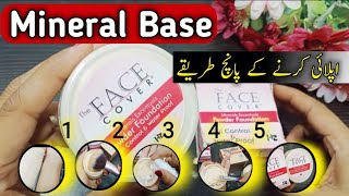 Kryolan Tv Paint stick Par Mineral Base Laganay k 5 Tariqay  How To apply Mineral Base [upl. by Coulombe604]