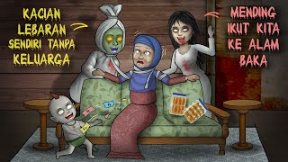 Lebaran sama Setan  Gara2 keluarga gak ada yg datang HORORKOMEDI  Kartun Hantu Lucu [upl. by Baldridge]