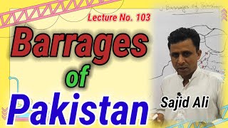 Lecture No 103  Barrages of Pakistan  by Sajid Ali [upl. by Alyssa]