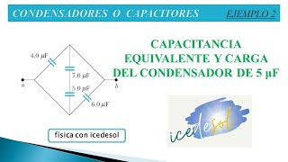 Condensadores  Ejemplo 2 [upl. by Fonville]