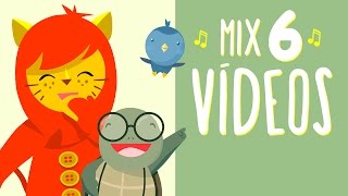 DIBUJOS PARA BEBÉS  Mix de 6 videos para bebés de meses y niños en español [upl. by Ineslta]