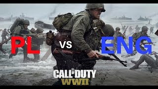 Call of Duty WWII  porównanie polskiej i angielskiej wersji językowej [upl. by Merce]