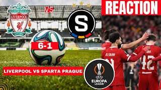 Liverpool vs Sparta Prague 61 Live Stream Europa league UEFA UEL Football Match Score Highlights [upl. by Asel]