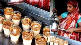 Kakir Cha  The Most Famous Creamy Milk Tea Maker in Asia  Bangladeshi Street Food [upl. by Resay]