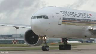 Singapore B777300ER 9VSWR at Manchester [upl. by Rhiana218]