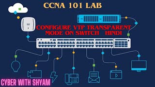 CCNA Configure Cisco VTP Transparent Mode Networking Hindi Tutorial [upl. by Phillie]