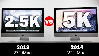 27quot 5k Retina iMac Vs 27quot 25K iMac InDepth Comparison [upl. by Yroggerg]