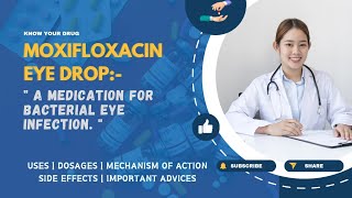 Moxifloxacin Eye Drops Uses Dosage Mechanism Side Effects and Important Advice  MediInsights [upl. by Akenaj]