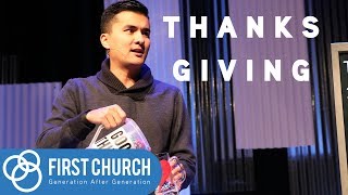 Thankful  Thanksgiving Sermon First Church [upl. by Aicinet371]