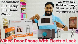 video door phone with Electric lockRemoteRFID with electric lock and VDPSecureye VDP20ELCR lock [upl. by Anitsugua172]