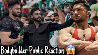 First Pakistani Bodybuilder Public Reaction Video 😍  14 Aug  Syed Bilal [upl. by Rokach]