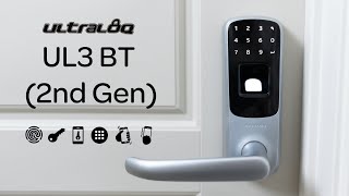 Ultraloq UL3 BT 2nd Generation The Advanced 5 in 1 Smart Lever Lock [upl. by Anidan]