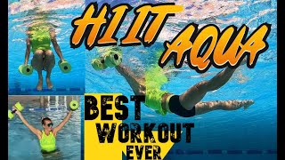 High Intensity Interval Training in the Water The Best Aqua Aerobic you have ever had [upl. by Arihas]