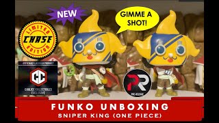 Funko Pop Unboxing and Review One Piece  Sniper King PreRelease Chase Chalice Collectibles [upl. by Gerg]