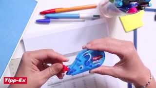 Using correction pen TippEx Pocket Mouse  2014 video [upl. by Hepsoj605]