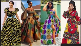 🆕TRÈS BELLE TENUE AFRICAINE DE ROBE LONGUE MOYENNE 2023 WAXPAGNE AFRICAN CASUAL DRESS ANKARA GOWN [upl. by Esidnak]