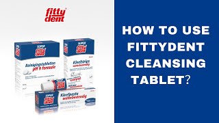 Fittydent Cleansing Tablets 40s  pH9 [upl. by Sudaorb]